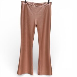 Bagatelle NYC Cognac Faux Leather Bootcut Pants – Size L